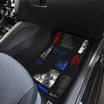 Abstract Blocks Car Floor Mats