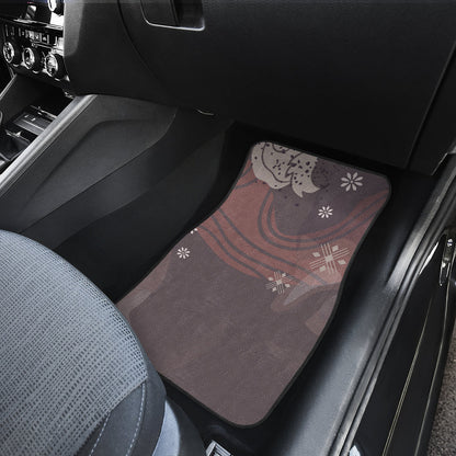 Abstract Floral Car Floor Mats