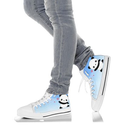 Kawaii Panda High Top Shoes – product image 4