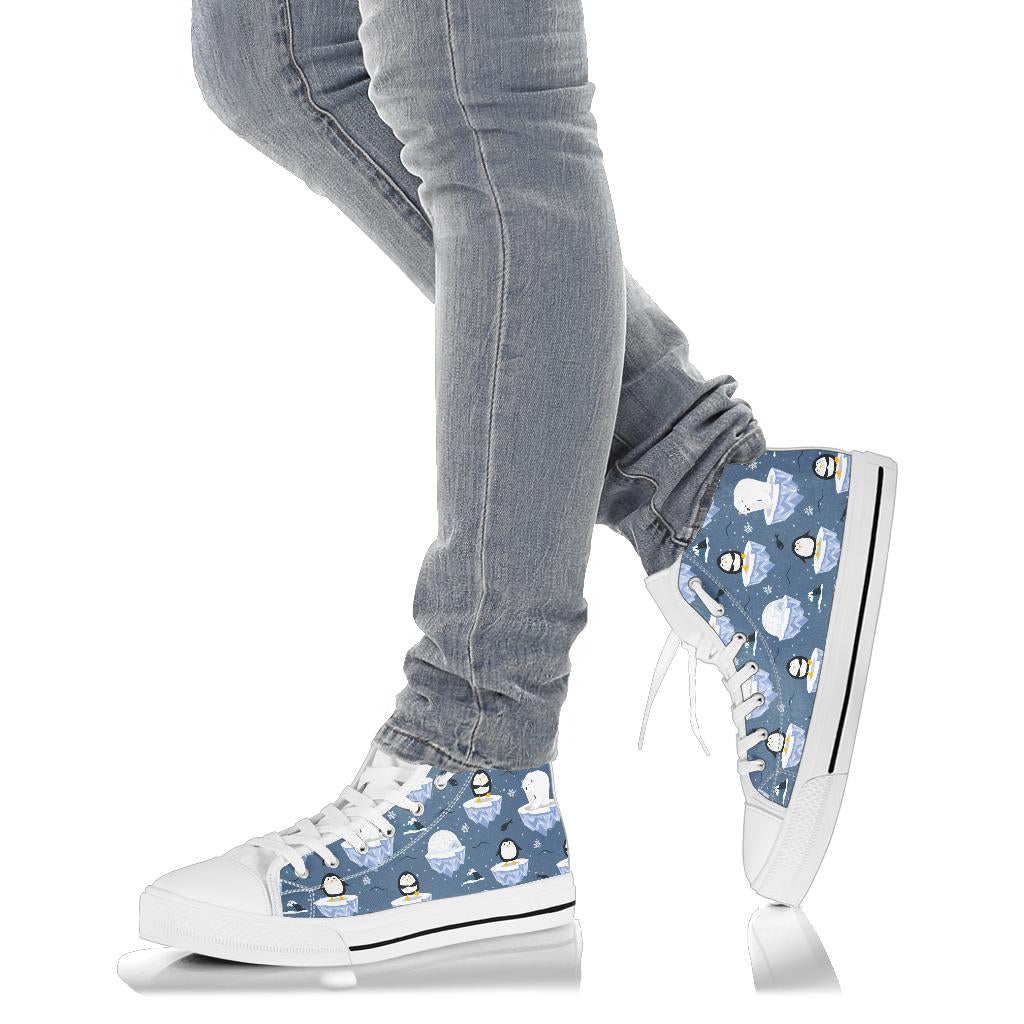 Pole Bear & Penguin High Top Shoes – product image 4