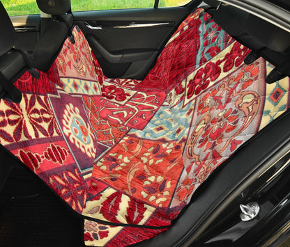 Oriental Patchwork Car Back Seat Pet Cover