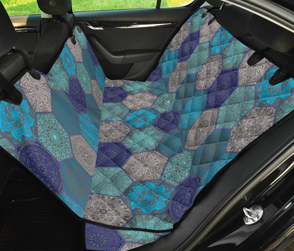 Mandalas Honeycomb Car Back Seat Pet Cover