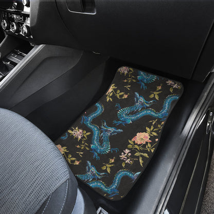 Dragon Flowers Car Floor Mats