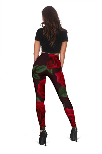 Red Roses Leggings