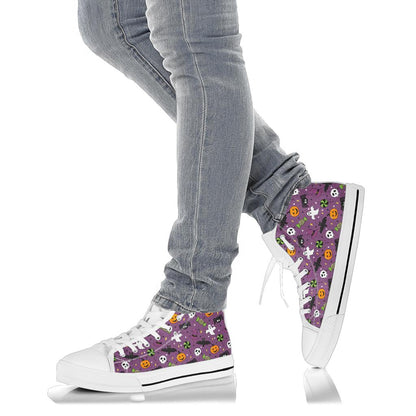 Happy Halloween Candy High Top Shoes – product image 4