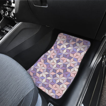 Blue Purple Abstract Car Floor Mats