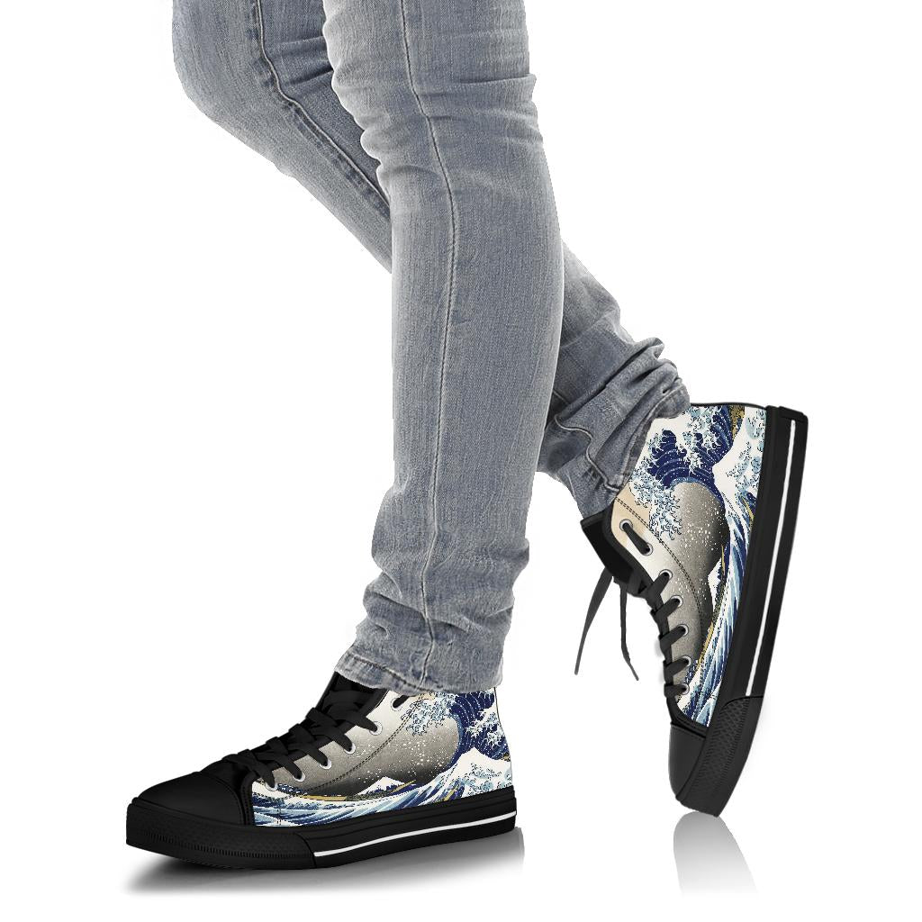 Great Wave Shoes - Black Sole High Top Shoes – product image 4