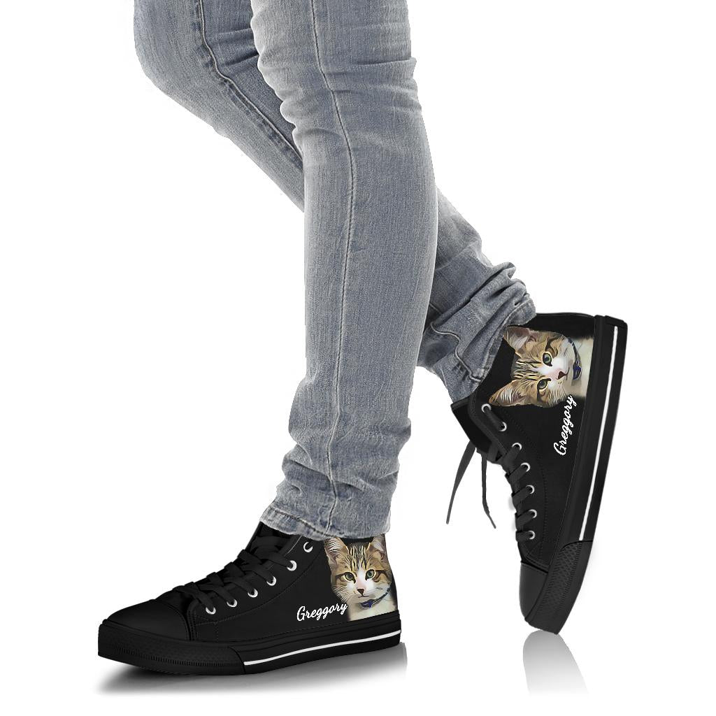 Custom Cat Greggory High Top Shoes – product image 4