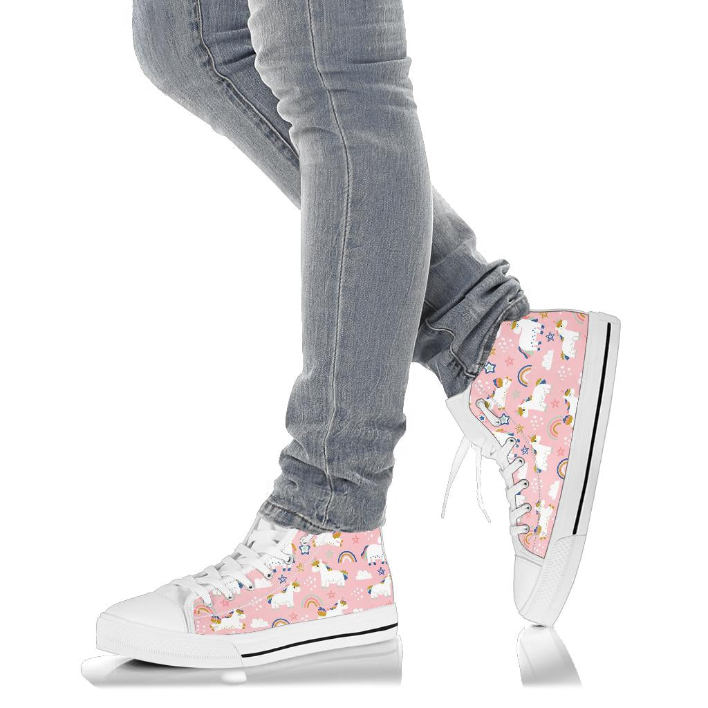 Pink Unicorn High Top Shoes – product image 4