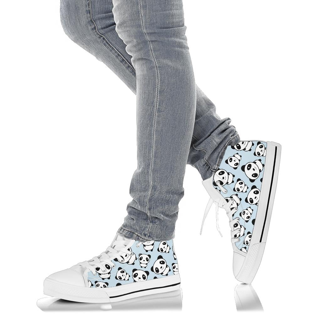 Cute Panda High Top Shoes – product image 4