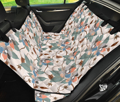 Vintage Floral Car Back Seat Pet Cover