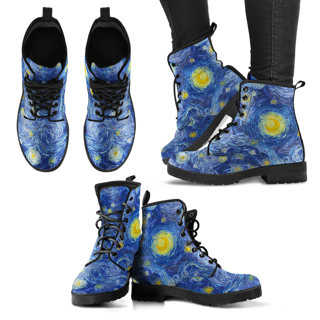 Starry Night Printed Boots