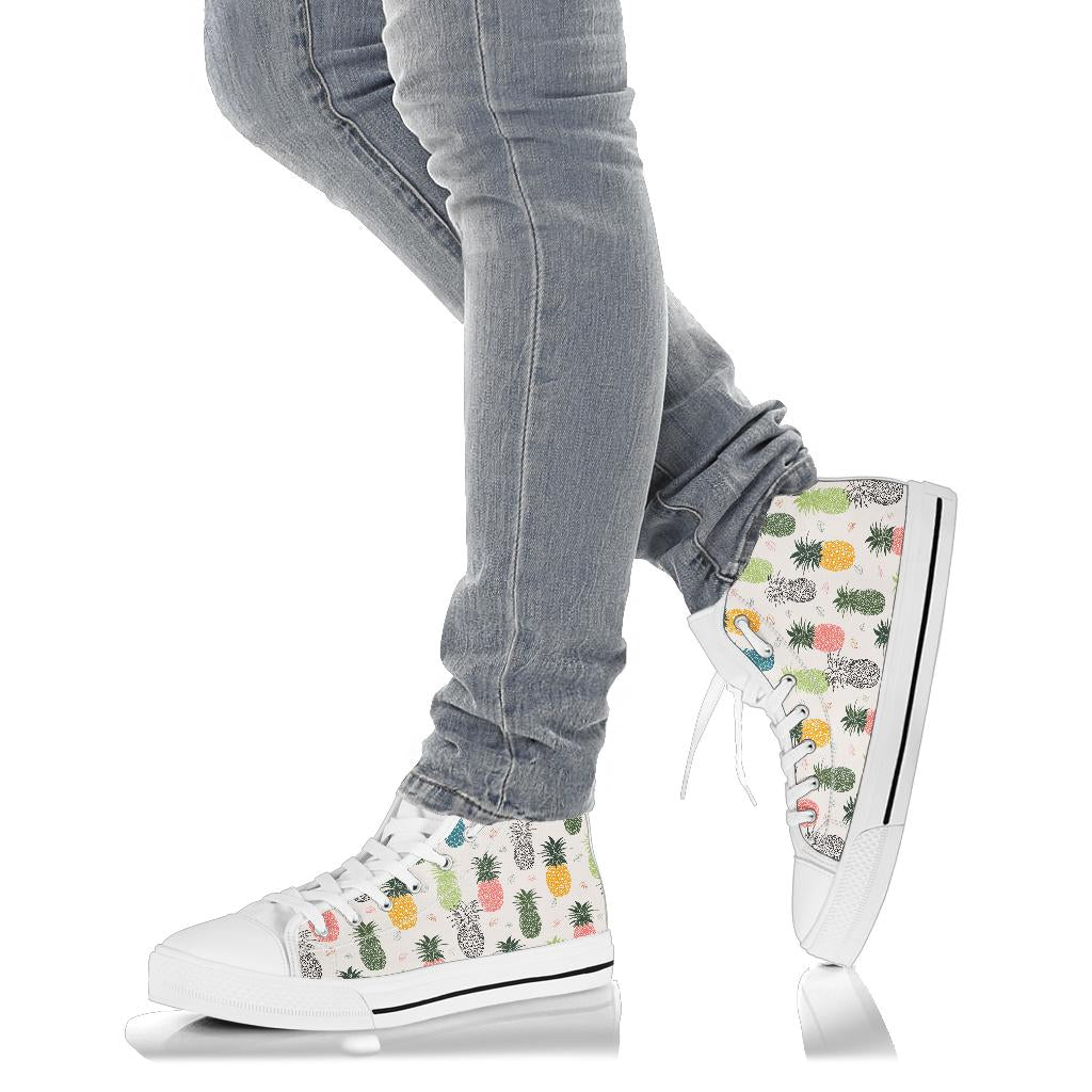 Cute Pineapple High Top Shoes – product image 4