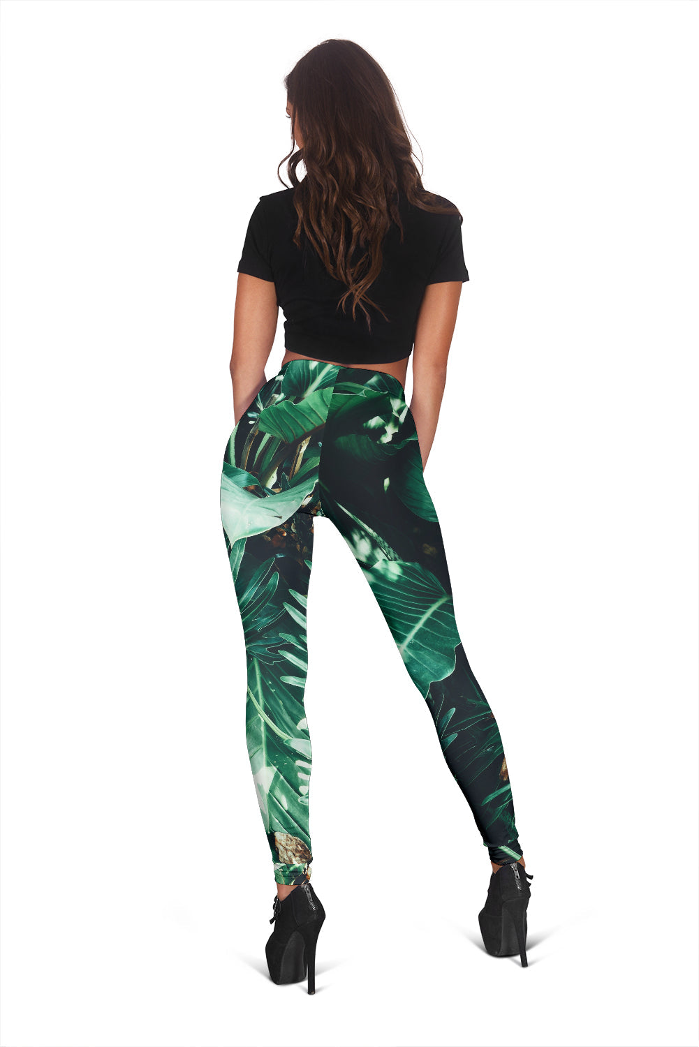 Green Leaves Leggings