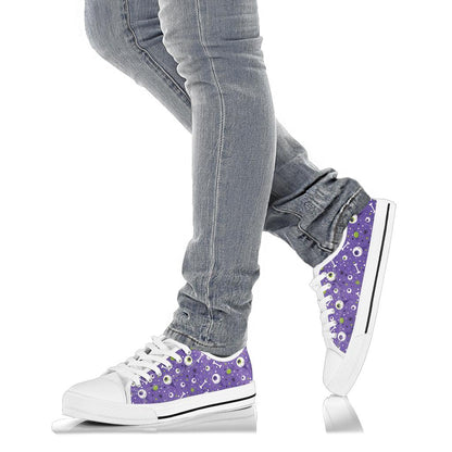 Eyeball Halloween Low Top Shoes – product image 4