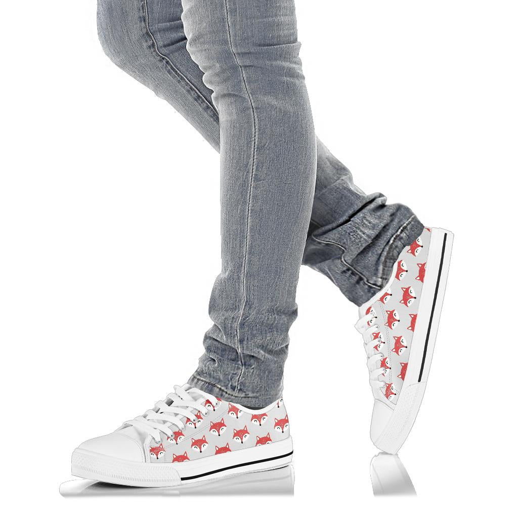 Fox Pattern Low Top Shoes – product image 4