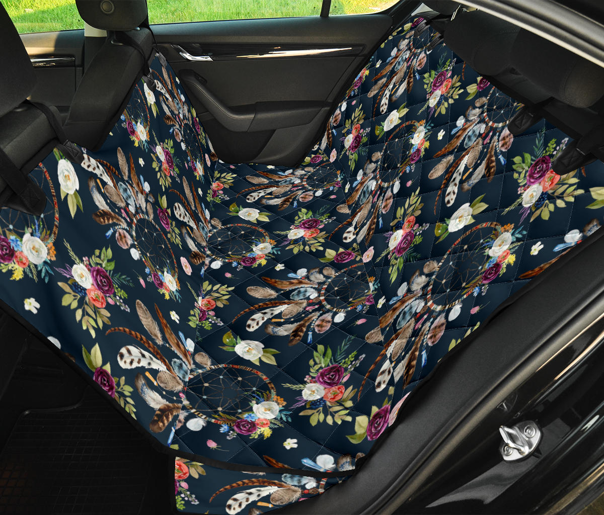 Dream Catchers Car Back Seat Pet Cover