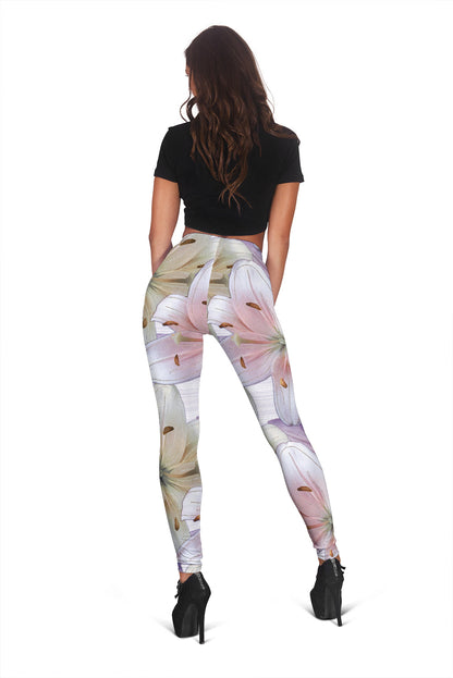 Purple Flowers Leggings