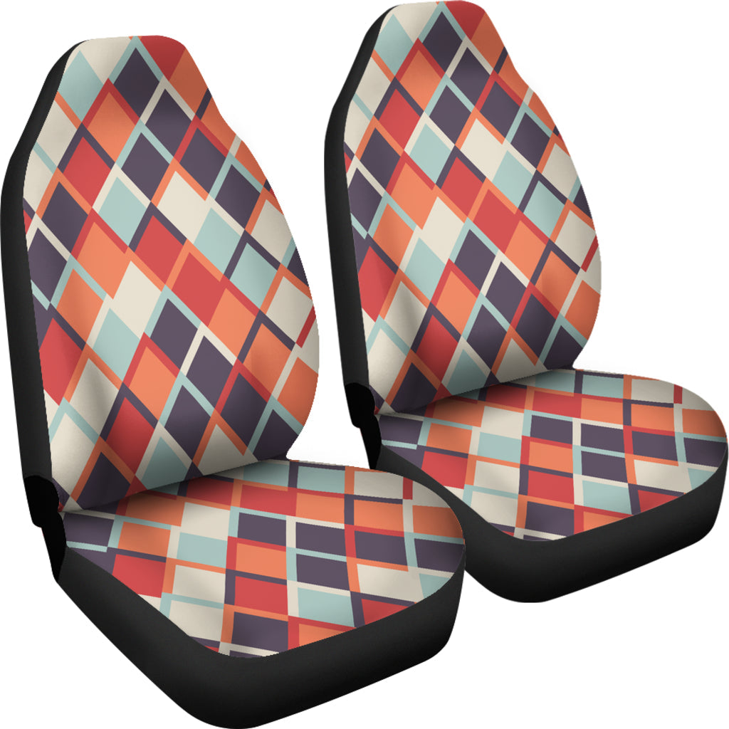 Retro Checkered Car Seat Covers
