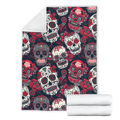 Sugar Skulls & Roses Blanket