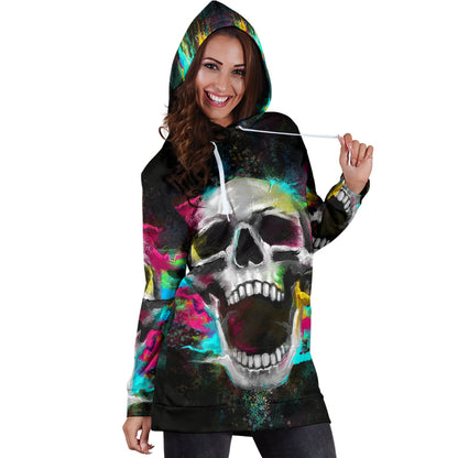 Tribal Scream - Hoodie Dress