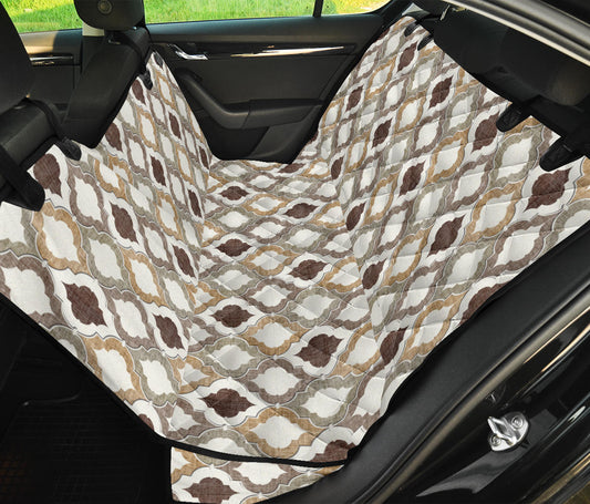Vintage Pattern Car Back Seat Pet Cover