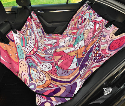 Colorful Decor Car Back Seat Pet Cover