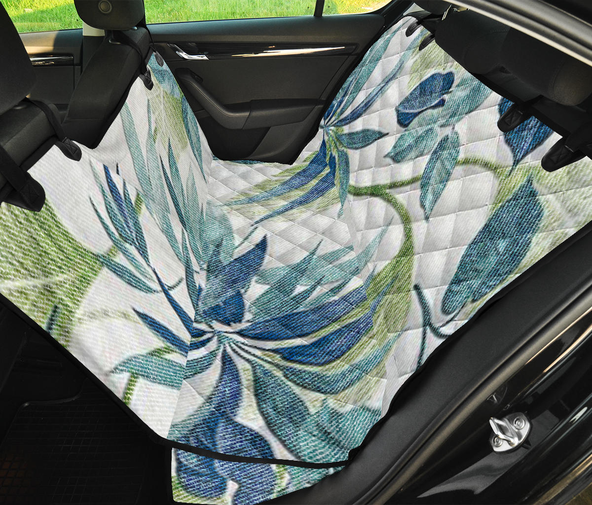 Vintage Plants Car Back Seat Pet Cover