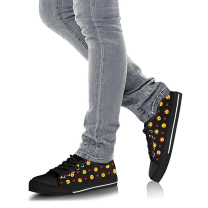 Emoji Love Shoes Black Sole