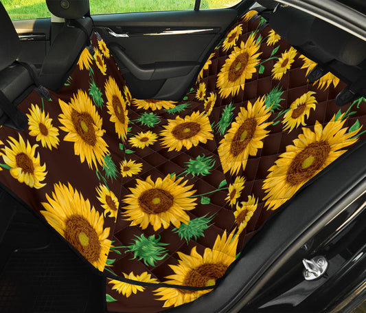 Sunflowers Car Back Seat Pet Cover