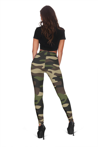 Green Camouflage Leggings