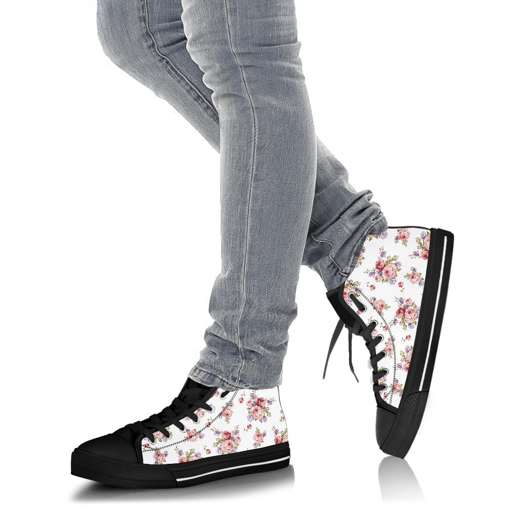 Cute Rose Shoes Black Sole - SF