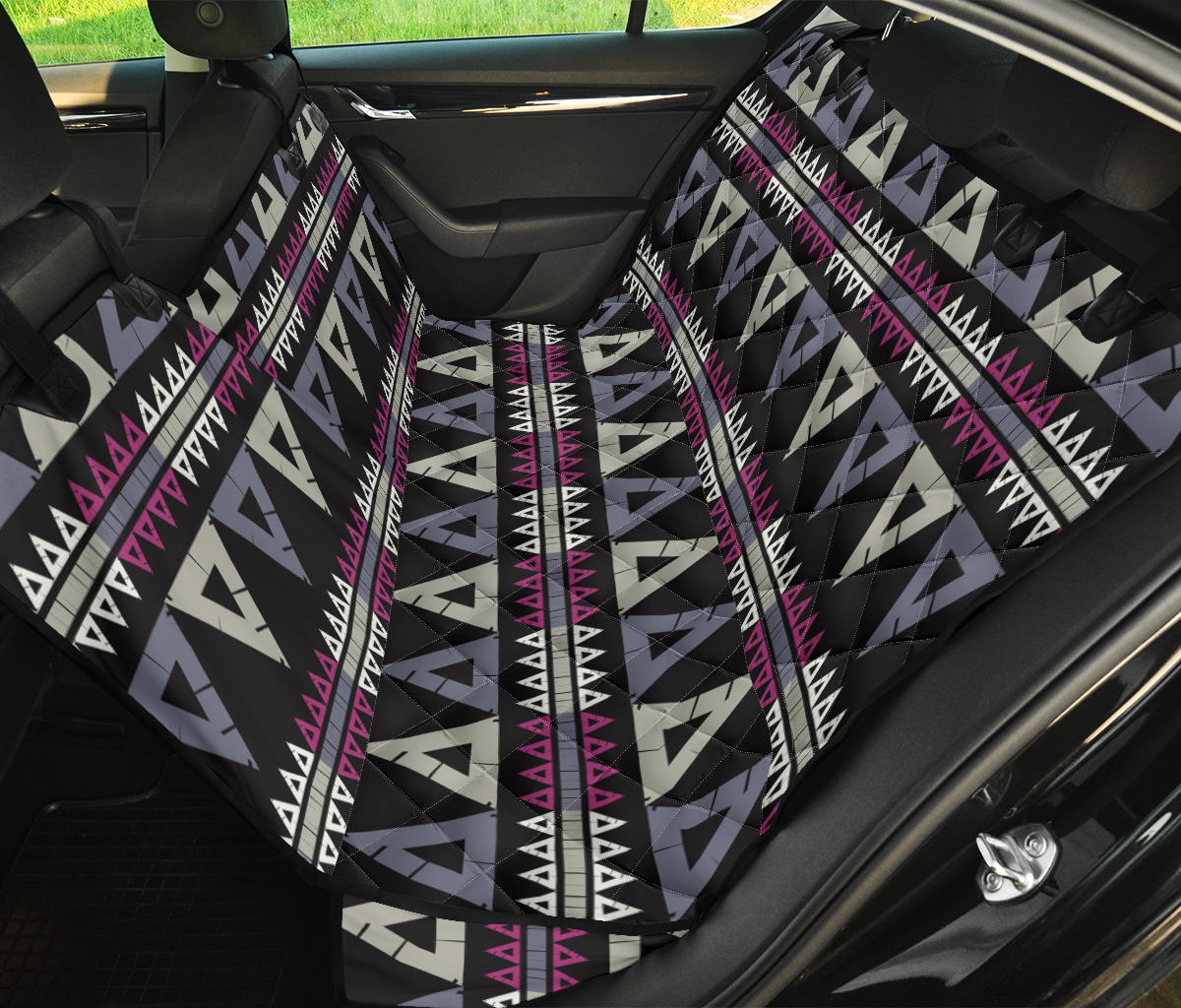 Ethnic Tribal Car Back Seat Pet Cover
