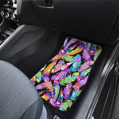 Colorful Feathers Car Floor Mats