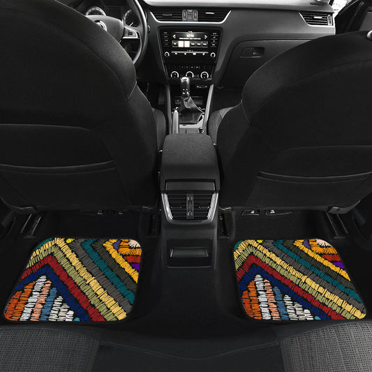 Colorful Ethnic Car Floor Mats