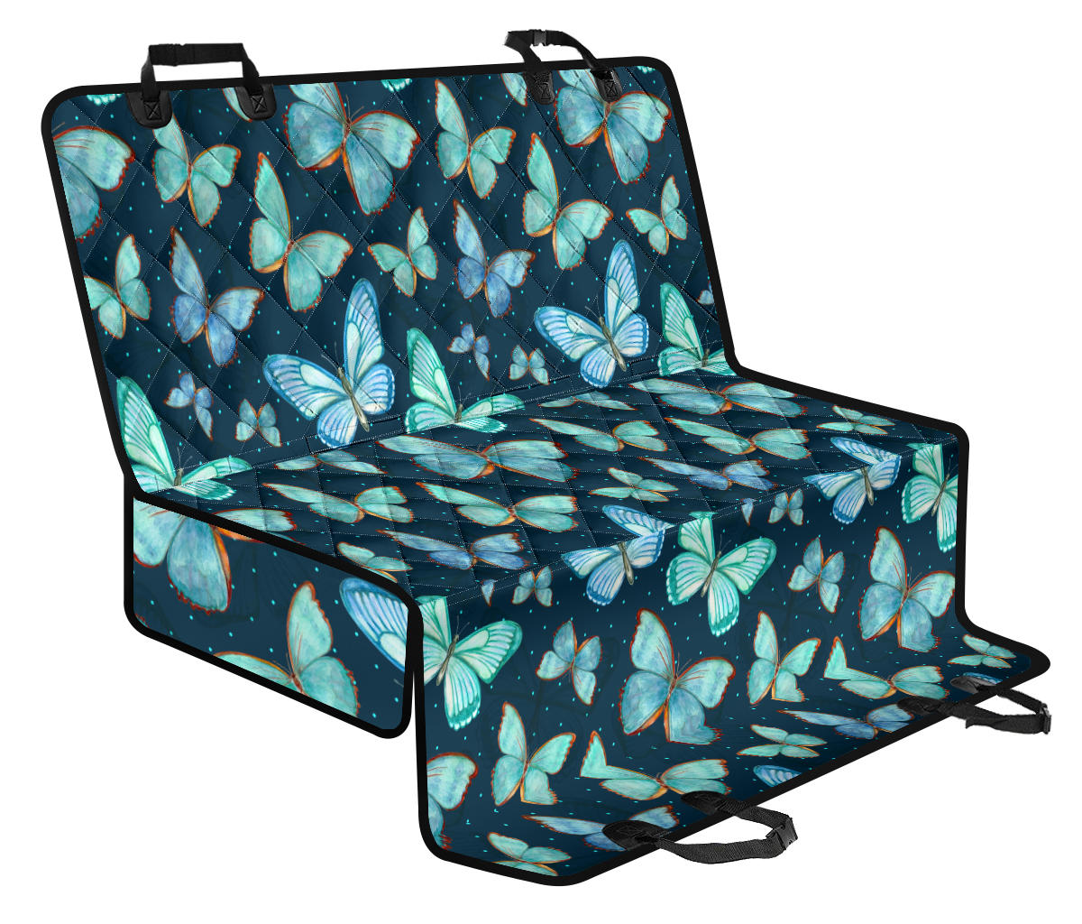 Butterflies Car Back Seat Pet Cover