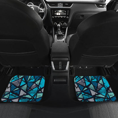 Blue Abstract Car Floor Mats