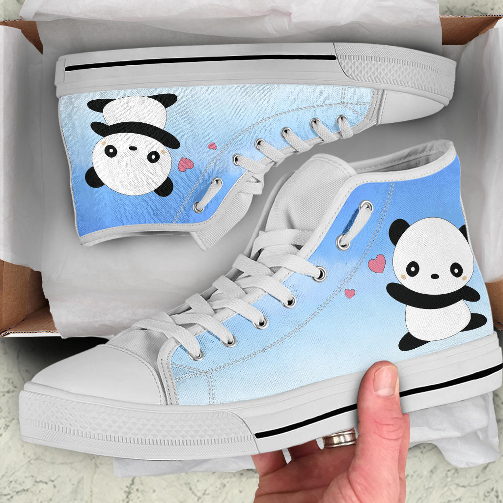 Kawaii Panda High Top Shoes – product image 5