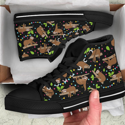 Lazy Sloth Shoes - Black Sole High Top Shoes – product image 5