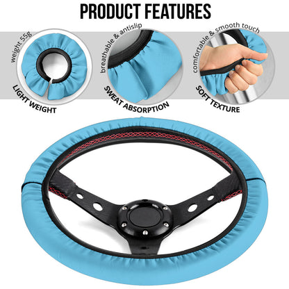 Light Blue Steering Wheel Cover