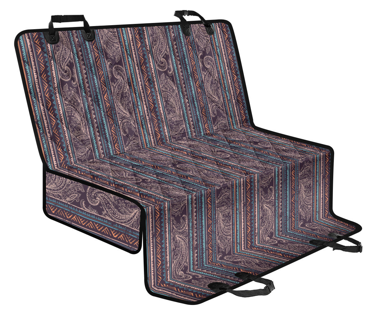 Persian Print Car Back Seat Pet Cover
