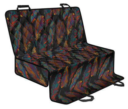 Dark Feathers Car Back Seat Pet Cover