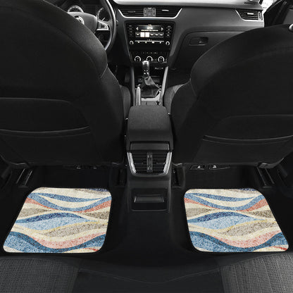 Abstract Waves Car Floor Mats