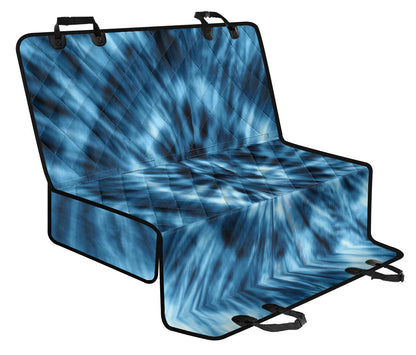 Blue Tie Dye Car Back Seat Pet Cover