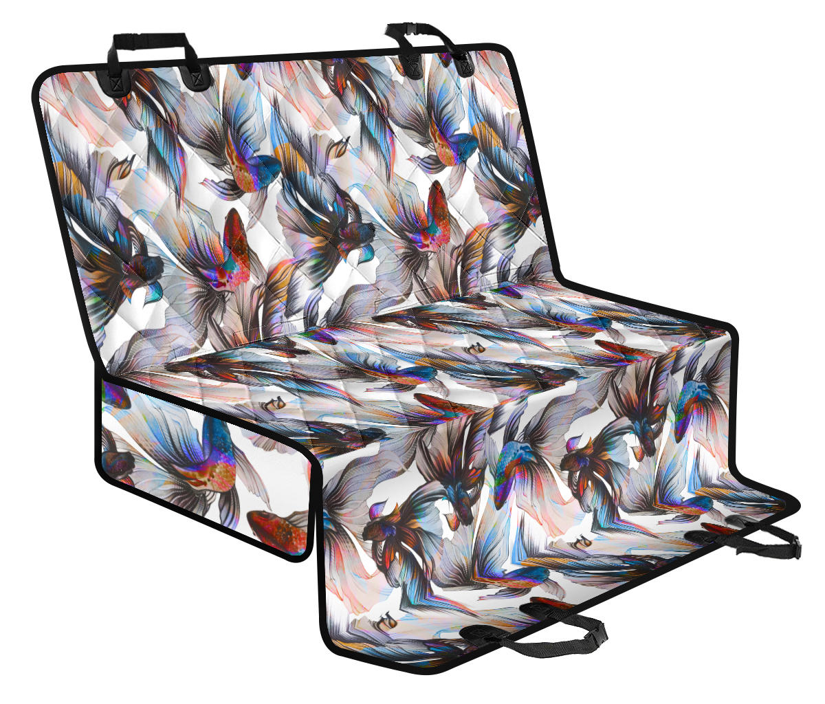 Colorful Fish Car Back Seat Pet Cover