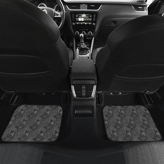 Dark Grey Abstract Pattern Car Floor Mats