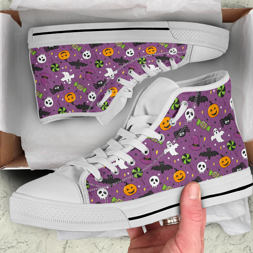 Happy Halloween Candy High Top Shoes – product image 5