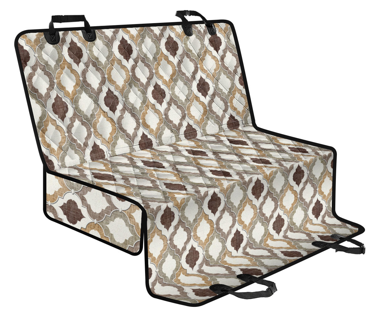 Vintage Pattern Car Back Seat Pet Cover