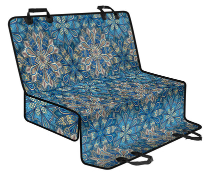 Floral Mandalas Car Back Seat Pet Cover
