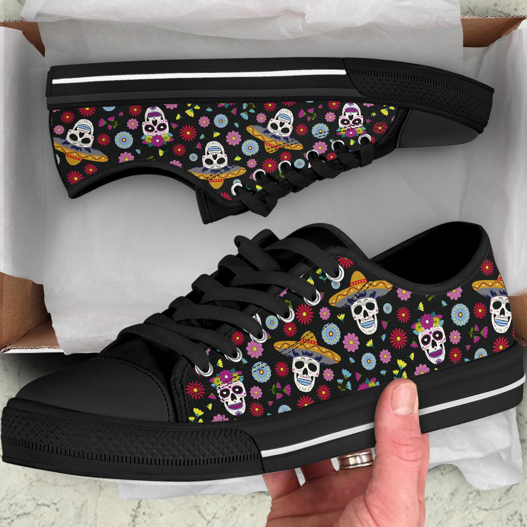 Sugarskull Shoes Black Sole